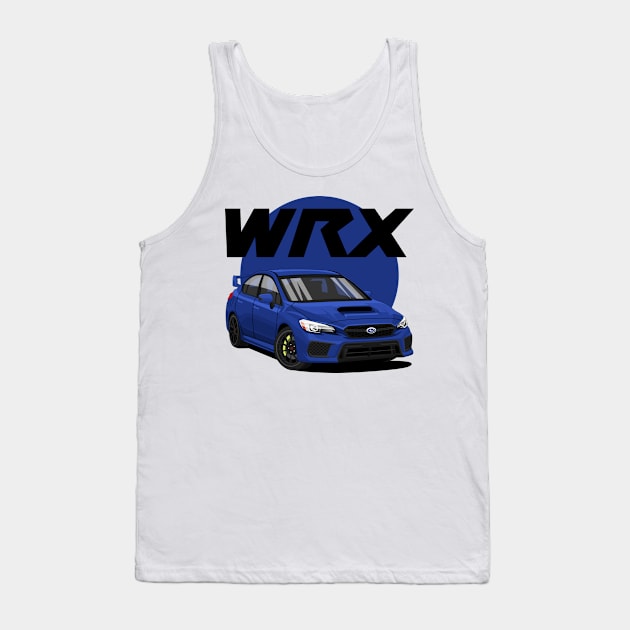 wrx blue t-shirt Tank Top by masjestudio